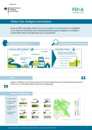 Projekt Stadtgrün wertschätzen Projekt Stadtgrün wertschätzen